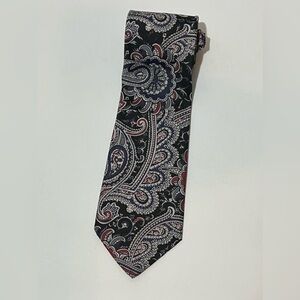 Vintage Italianissimo Neck Tie Blue Paisley Made in USA